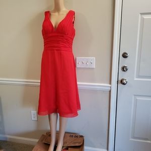 Light in the Box red Midi dress
